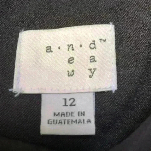 A N D New Day NWT Target brand Black Dress 12 - Picture 2 of 4